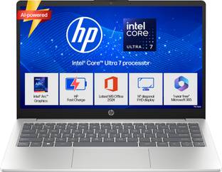 HP Intel Core Ultra 7 - (24 GB/1 TB SSD/Windows 11 Home) 14-ep1181TU Thin and Light Laptop