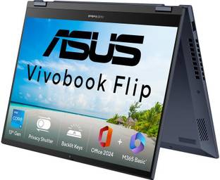 ASUS Vivobook S14 Flip (2025) with Office 2024 + M365 Basic*, A-Part Metal Body, Intel Core i5 13th Gen 13420H - (16 GB/512 GB SSD/Windows 11 Home) TP3402VAO-LZ619WS 2 in 1 Laptop