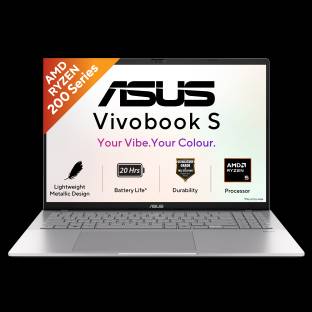 ASUS Vivobook S16 (2026) with Metallic Design, Gaming Grade CPU AMD Ryzen 5 220 - (16 GB/512 GB SSD/Wi...