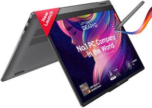 Lenovo IdeaPad 5 2-in-1 WUXGA IPS AMD Ryzen 5 Hexa Core 8645HS - (16 GB/512 GB SSD/Windows 11 Home) 14...