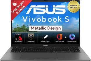 ASUS Vivobook S16 OLED (2025) with Office 2024 + M365 Basic*, Metal Body*, Qualcomm Snapdragon X - (16...