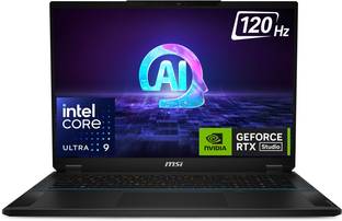 MSI Stealth 18 Studio AI PC Intel Core Ultra 9 1st Gen 185H - (32 GB/2 TB SSD/Windows 11 Home/12 GB Gr...