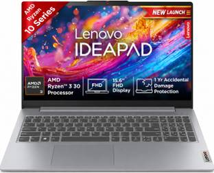 Lenovo AMD Ryzen 3 Quad Core 30 - (8 GB/512 GB SSD/Windows 11 Home) IdeaPad Slim 3 15AMN8 Thin and Lig...