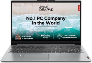 Lenovo IdeaPad Slim 1 AMD Ryzen 5 Hexa Core 5500U - (16 GB/512 GB SSD/Windows 11 Home) 15ALC7 Thin and Light Laptop