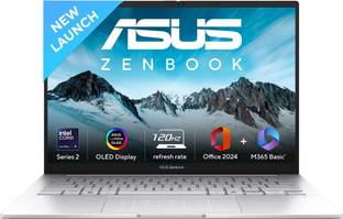 ASUS Zenbook 14 OLED (2025) with Office 2024 + M365 Basic*, AI PC, Full Metal Body, Intel Core Ultra 9...