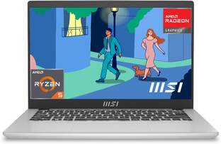 MSI AMD Ryzen 5 Hexa Core 7530U - (8 GB/512 GB SSD/Windows 11 Home) Modern 14 C7M-284IN Business Lapto...