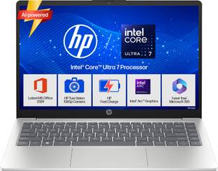 HP 14 AI PC Intel Core Ultra 7 155H - (16 GB/512 GB SSD/Windows 11 Home) 14-gr1036TU Thin and Light La...
