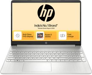 HP AMD Ryzen 5 Hexa Core 5500U - (8 GB/512 GB SSD/Windows 11 Home) 15s- eq2144au Thin and Light Laptop