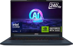 MSI Stealth 16 Studio AI PC Intel Core Ultra 7 155H - (32 GB/1 TB SSD/Windows 11 Home/8 GB Graphics/NVIDIA GeForce RTX 4060) Stealth 16 AI Studio A1VFG-058IN Gaming Laptop