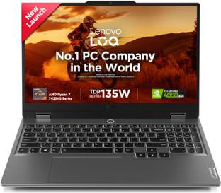 Lenovo LOQ AMD Ryzen 7 Octa Core 7435HS - (24 GB/512 GB SSD/Windows 11 Home/6 GB Graphics/NVIDIA GeForce RTX 4050) 15ARP9 Gaming Laptop