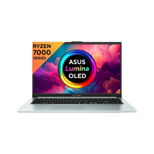 ASUS Vivobook Go 15 OLED, with Backlit Keyboard, AMD Ryzen 5 Quad Core 7520U - (8 GB/512 GB SSD/Window...