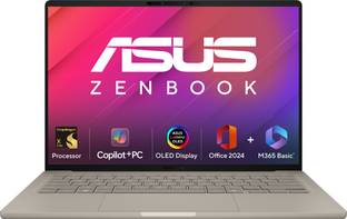 ASUS Zenbook A14 OLED (2025), Copilot + PC with Office 2024 + M365 Basic*, AI PC Qualcomm Snapdragon X...