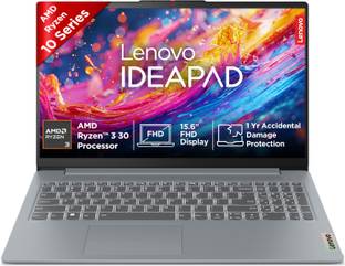 Lenovo IdeaPad Slim 3 AMD Ryzen 3 30 - (16 GB/512 GB SSD/Windows 11 Home) IdeaPad Slim 3 15AMN8 Thin a...