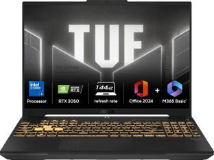 ASUS TUF Gaming F16 (2025) with MSO 2024+M365 Basic (i5 14th Gen) Intel Core 5 - (16 GB/512 GB SSD/Win...