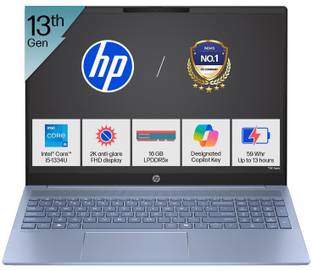 HP HP OmniBook 5 (Previously Pavilion) Intel Core i5 13th Gen 1334U - (16 GB/512 GB SSD/Windows 11 Hom...