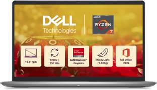 DELL 15 AMD Ryzen 7 Octa Core 7730U - (16 GB/512 GB SSD/Windows 11 Home) DC15255 Thin and Light Laptop