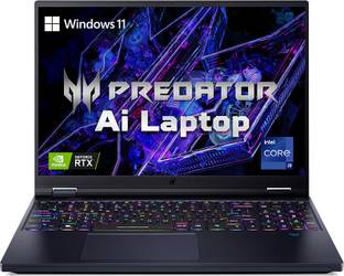 Acer Predator Helios 16 Intel Core i9 14th Gen 14900HX - (16 GB/1 TB SSD/Windows 11 Home/8 GB Graphics/NVIDIA GeForce RTX 4070) PH16-72 Gaming Laptop