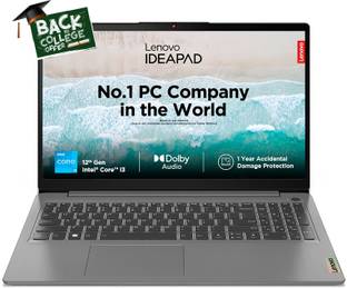 Lenovo IdeaPad 3 Intel Core i3 12th Gen 1215U - (8 GB/512 GB SSD/Windows 11 Home) 14IAU7 Thin and Light Laptop
