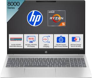 HP Pavilion MSO 2021 AMD Ryzen 5 Hexa Core 8540U - (16 GB/512 GB SSD/Windows 11 Home) 16-ag0019AU Thin...