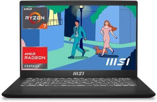 MSI Modern 14 AMD Ryzen 7 Octa Core 7730U - (16 GB/512 GB SSD/Windows 11 Home) Modern 14 C7M-218IN Thi...