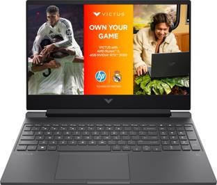 HP Victus Gaming 15-With Backlit AMD Ryzen 5 Hexa Core R5-5600H - (8 GB/512 GB SSD/Windows 11 Home/4 GB Graphics/NVIDIA GeForce RTX 3050) 15-FB0180AX Gaming Laptop