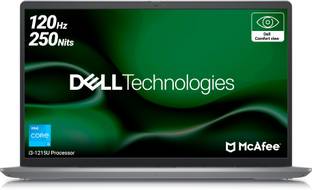 DELL 15 Intel Core i3 12th Gen 1215U - (8 GB/512 GB SSD/Windows 11 Home) 3520 Thin and Light Laptop