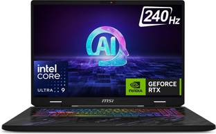 MSI Pulse 17 AI Intel Core Ultra 9 185H - (32 GB/1 TB SSD/Windows 11 Home/8 GB Graphics/NVIDIA GeForce RTX 4070/240 Hz) Pulse 17 AI C1VGKG-030IN Gaming Laptop