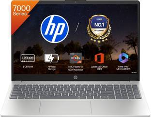 HP AMD Ryzen 5 Quad Core 7520U - (8 GB/512 GB SSD/Windows 11 Home) 15-fc0155AU Thin and Light Laptop