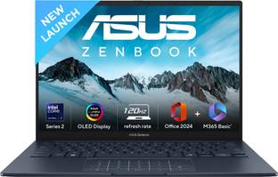 ASUS Zenbook 14 OLED (2025) with Office 2024 + M365 Basic*, AI PC, Full Metal Body, Intel Core Ultra 7...