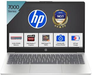 HP AMD Ryzen 5 Quad Core 7520U - (8 GB/512 GB SSD/Windows 11 Home) 14-em0026AU Thin and Light Laptop