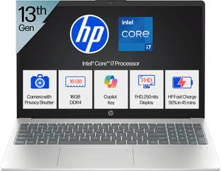 HP Intel Core i7 13th Gen 13620H - (16 GB/512 GB SSD/Windows 11 Home) 15-fr0025TU Thin and Light Lapto...