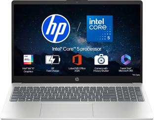 HP 15 Intel Core 5 120U - (16 GB/512 GB SSD/Windows 11 Home) 15-fd0640TU Thin and Light Laptop