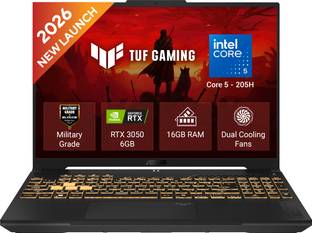 ASUS TUF Gaming F16 (2026) Intel Core 5 205H - (16 GB/512 GB SSD/Windows 11 Home/6 GB Graphics/NVIDIA ...