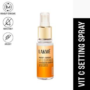 लैक्मे Makeup+Skincare VitC Superglow Skin Perfecting Makeup Fixer कंसीलर