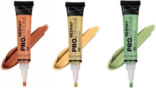 rezmay HD PRO Beauty Conceal Me Correct Liquid Concealer Fit for Girl Pack of 3 Concealer