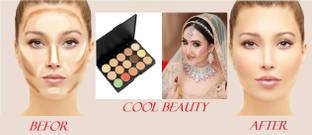 KAIASHA 15 Color Concealer Palette Cream full matte finish look pack of -1 Concealer