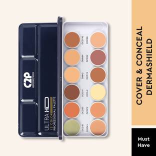 C2P Professional Makeup 12 in 1 Colour Corrector Concealer Foundation and Makeup Palette For Oily Skin Concealer