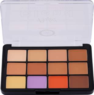 FASHION COLOUR Perfect Blend Palette for Correcting, Highlighting & Contouring | 12 Shades Concealer