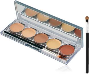 YAWI 5 Color Matte Finish Waterproof Contour Palette Cream  Concealer