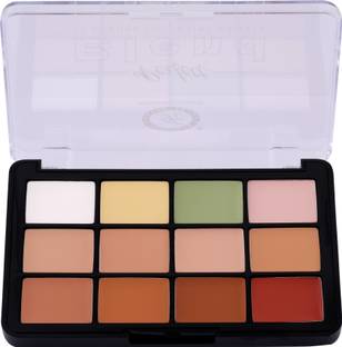 FASHION COLOUR Perfect Blend Palette for Correcting, Highlighting & Contouring | 12 Shades Concealer