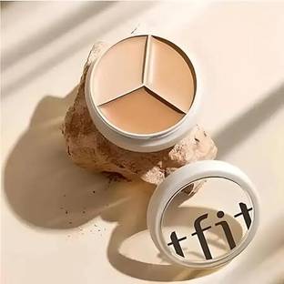 DUSSEN T Fit Cover Up Pro Concealer | Cream Natural Concealer | 3 In 1 Palette Ful Concealer