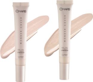 MARS Wonder Cover Long Lasting Liquid Concealer-01+03 Pack Of 2 Concealer