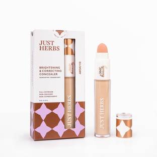 Just Herbs Brightening & Correcting Full Coverage Concealer - Easily Blendable Face Makeup Concealer