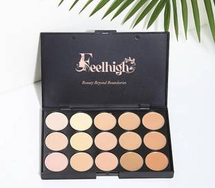 feelhigh 15 Cream Concealer Palette Foundation Color Corrector Makeup Palette Concealer