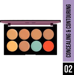 Hilary Rhoda Concealing & Contouring | 8 Shades Palette Colour Corrects with High Coverage Concealer
