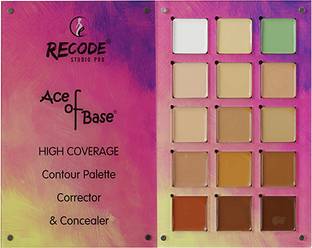 recode Ace of Base High Coverage Contour, Corrector & Concealer Palette - 52 gm Concealer