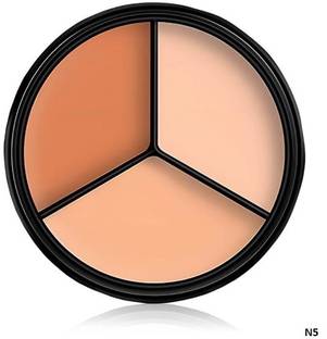 Morbee Tri-Colour Concealer Palette, Moisturising & Waterproof Long-Lasting Matte N5 Concealer