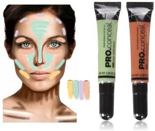 Herrlich ORANGE & GREEN COLOR CORRECTOR CONCEALER BEST FOR MAKEUP Concealer