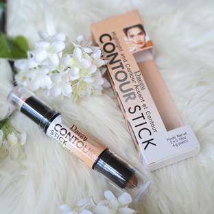 Daegu Creamy Highlighter & ContourStick- Two Way Rotating Stick - Face Makeup & 1Puff Concealer