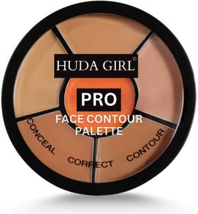Huda Girl Contour Color Corrector Concealer Palette with Waterproof & Long Lasting Formula Concealer